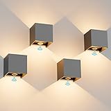 【Qualité Premium】 Cette applique murale décorative est en aluminium pur avec une surface imperméable et mate. Beau et moderne, il s'adapte à tous les styles de vie. Le pilote LED est résistant aux courts-circuits