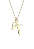 umgedrehtes kreuz symbol tastatur Dezente Halskette mit Kreuz Anhänger aus 925 Sterling Silber, länge 45 cm