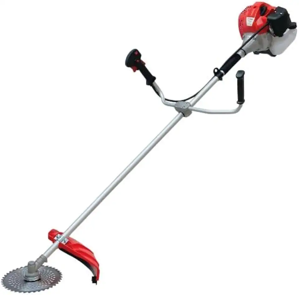 Roçadeira Toyama a Gasolina RT52LB, 52cc, 2HP Linha Premium, Forte com Lamina Serra 80 Dentes p/Corte de Galhos e Troncos + Oculos de Proteção