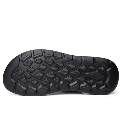 Mens Sandals Indoor and Outdoor Beach Casual Leather Slip On Two uses Athletic Slipper Soft3