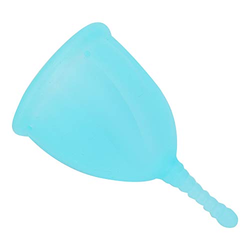 FILFEEL Copa Menstrual de Silicona, Copa Femenina Reutilizable para Colección Menstrual, con Material Suave y Seguro, Se Adapta Bien a la Pared Vaginal, Morado Rosa Verde, Talla S (verde de gran