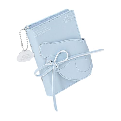 Journal en cuir rechargeable A5 à 6 anneaux avec 64 feuilles blanches pour notes
