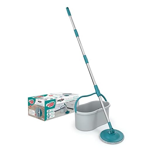 Flash Limp MOP0154 - Mop Giratório Eco, ideal para pisos frios, sintéticos ou madeira, Cinza