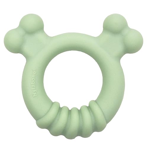Nylabone Sensory Material Soothing Puppy Chew Toy Ring, Toys for Teething Puppies, Chicken Flavor, Small - Up to 25 lbs, 1 Count