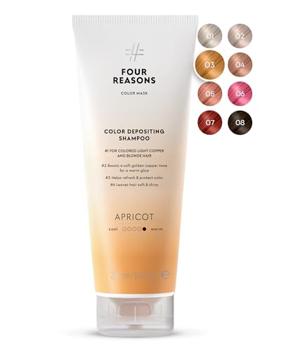 FOUR REASONS Hair Color Shampoo, Apricot (8 Colors) - Golden