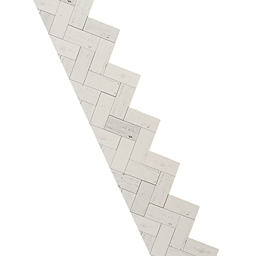 Renewing Minds Farmhouse Lane Collection, Die-Cut Border Trim, 38 Feet, Whitewashed Shiplap #TOP2