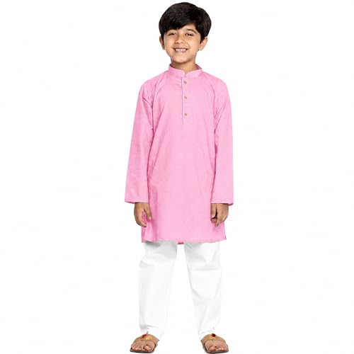 Image of Chandrakala Kids Kurta Set for Boys Indian Ethnic Wear (KK117-P)