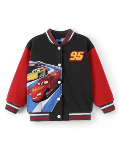 Image of Disney Marvel Bomber Jacket Spider Man Toy Story Cars Varsity Cardigan2-13Y | Officially Licensed Snap Button Coat,Fall Star Wars Graphic Cloth Top,Hulk Venom Stitch Mickey Lightning Mcqueen Kids Apparel