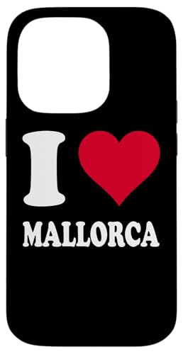Red Heart I Love Mallorca X}zP[X iPhone 14 Pro p