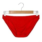 Ropa interior de seda de hielo para hombre de color sólido con diseño de bolsa para máxima comodidad (XL rojo)