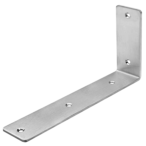 Eoere 4 Pcs 9 Inch Stainless Steel L Right Angle Bracket Support thumb #3