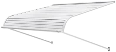 VEVOR Aluminum Awning 48 x 42 in, Durable Window Awning Door Canopy, Lightweight and Stable Aluminum Exterior Awnings Rain Snow Sunlight Protection for Door Entrance Windows Patio Porch