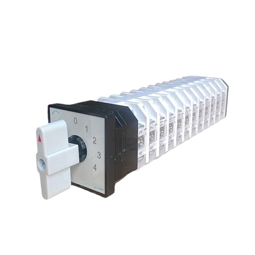 Selector rotatorio LW12-16/12 con 4 posiciones y 12 polos para control de circuitos