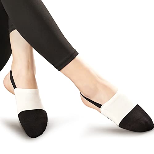 Slingback Basic, Yoga Socks, Pilates, Fitness and Athletic Wear, Non-Slip Breathable Half Socks for Women