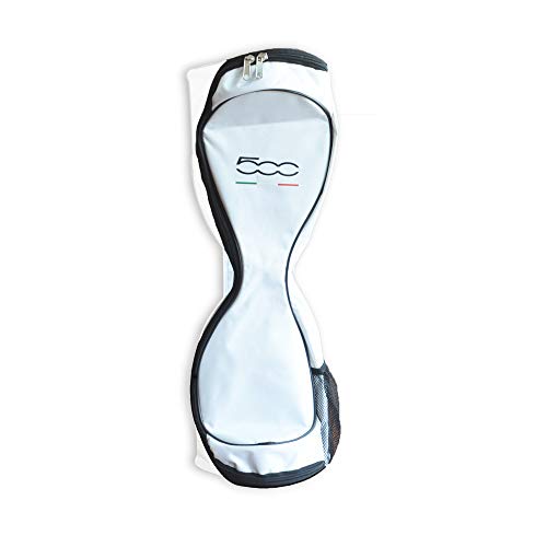 FIAT500 F500-Backbagw Mochila para Hoverboard, Unisex Adulto, Blanco, 4 x 28 x 71