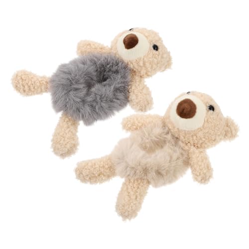 Bandes cheveux ours pelucheux légères avec fixation anti-chute confortable pour fille