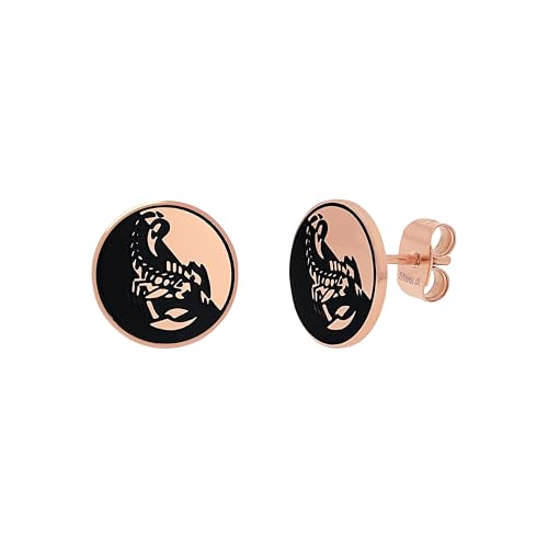 Scorpions by Amor Boucles d'oreilles créoles en acier inoxydable Unisexe Pour homme et femme Idée cadeau Livré dans une boîte à bijoux, Normal, Acier...