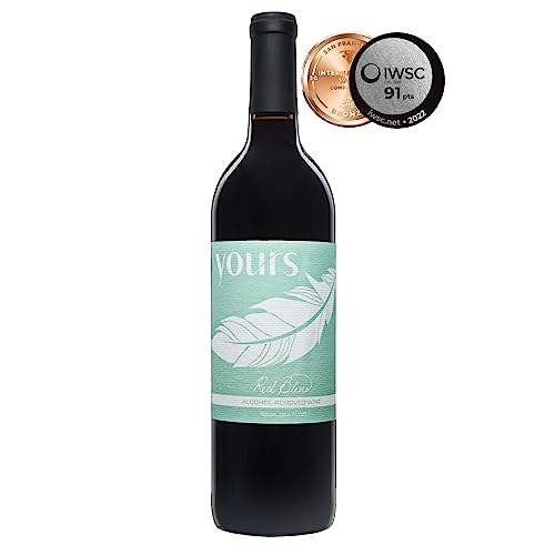 YOURS Non-Alcoholic California Red Blend – Rich Dry Red Wine Alte...