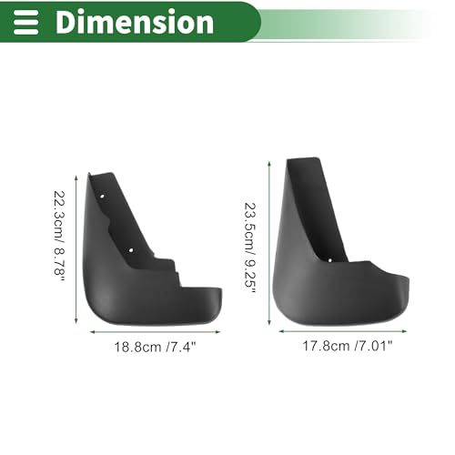 Image of Motoforti Mud Flaps Splash Guards Mud Guards for Ford Mondeo 2.0 2003-2007 W /Mount Accessories