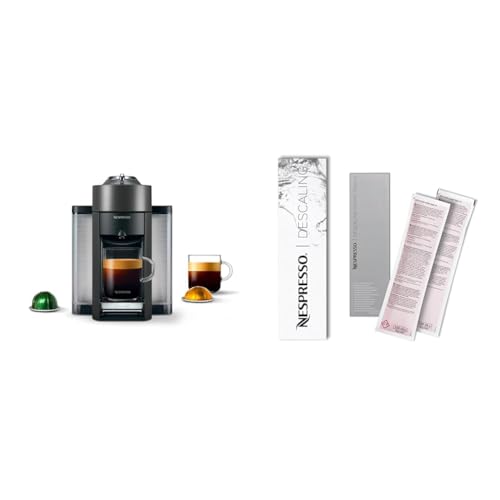 Nespresso Vertuo Coffee and Espresso Maker by De'Longhi, Graphite Metal Descaling Kit