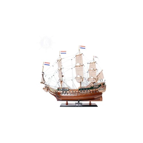 Dutch Ship Model - Vintage Nautical Decor - Museum Quality Display - Fully Assembled - Home Office Decor