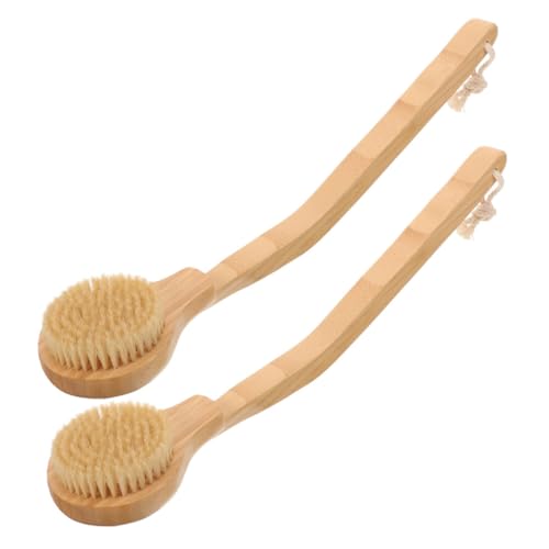 Mipcase 2pièces Brosse De Douche à Manche Long Pour Nettoyage Corporel Et Exfoliation Adaptée Bain Et Soin Dos Lot