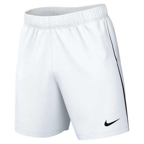 Nike Mens Knit Soccer Shorts M NK DF LGE Knit III Short K, White/Black/Black, DR0960-100, M