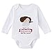 SUPERMOLON Body niña Manga larga Soy la rebelde de la casa Blanco algodón para bebé 3-6 meses