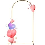 7.2フィート メタルアーチ背景スタンド エレガントなゴールドウェディングアーチ ベビーシャワー 誕生日パーティー 卒業式 イベントの装飾に