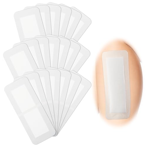 20 Pcs Island Dressing 4x10 Inch Bordered Gauze with Adhesive Border, Individually Packed Non Stick Gauze Pads, Breathable Bandages for Wounds Care and First Aid