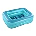 Produktbild Amazon Brand - Umi aufblasbares Planschbecken, Kiddie Pool, 115 cm, für Kinder, Sommer, Wasserspaß, Badewanne mit aufblasbarem, weichem Boden (grün)