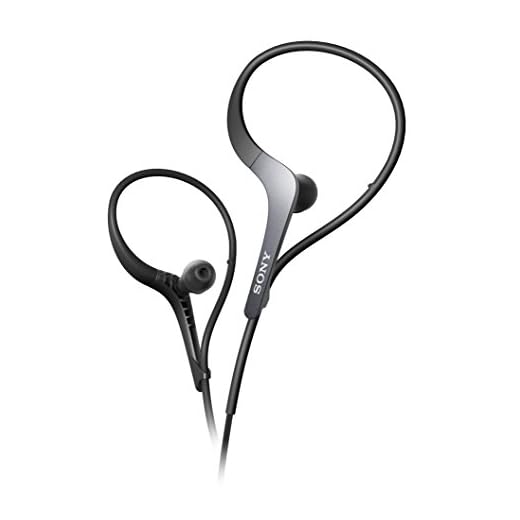 Sony MDRAS400EX Sports Headphones with Adjustable Ear Loop (Black)