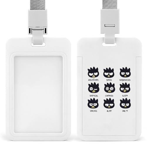 IDカードホルダー バッドばつ丸 社員証ケース 吊り下げ名札 おしゃれ IDカードケース 縦型 ネームホルダー 定期入れ 首掛け 名札ホルダー 通学 通勤 学生証 キャラクター 贈り物