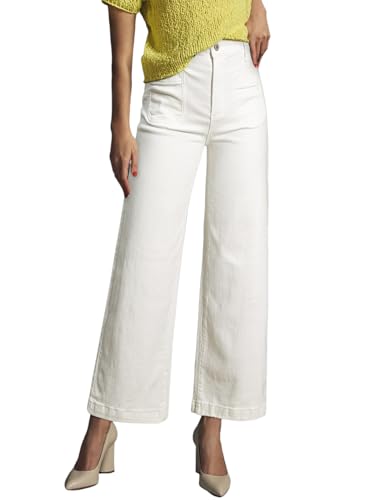 Astylish Womens Jeans Wide Leg High Waisted Stretchy Straight Leg Jeans Trendy Ankle Denim Pants with Patch Pocket3