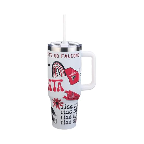 The Memory Company Officially Licensed 46oz Team Spirit Game Day Tumbler, Atlanta Falcons