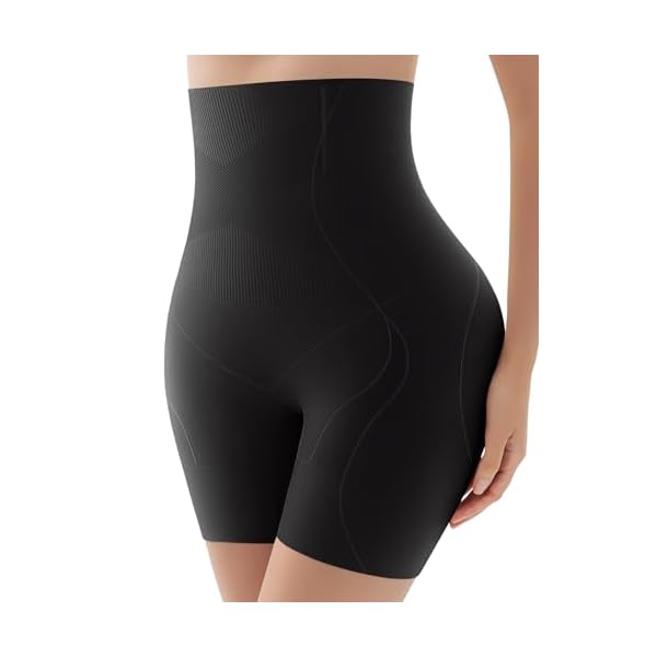 KLVEE Shapewear for Women Tummy Control, High Waisted Body Shaper Shorts Butt Lifting Thigh Slimmer Shapewear Under Dress