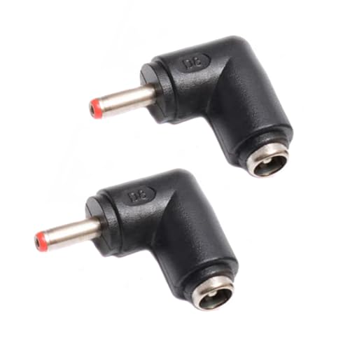 Pack de 5 adaptadores conector DC ángulo 90° 3.5x1.35mm macho a 5.5x2.1mm hembra miniatura 5
