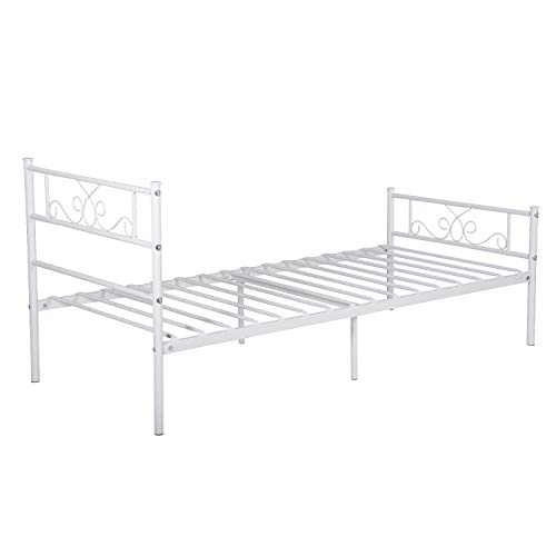 SimLife Metal Twin Size Bed Frame with Headboard 12.7