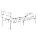 SimLife Twin Size Bed Frame with Headboard and Footboard Mattress Foundation Under Bed Storage Best for Kids Boys Adult No Box Spring Needed Princess White