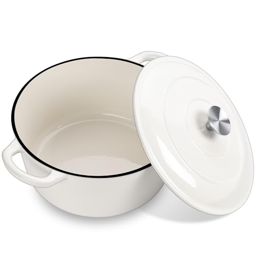 Joyfair Horno holandés de 6 cuartos (blanco crema)