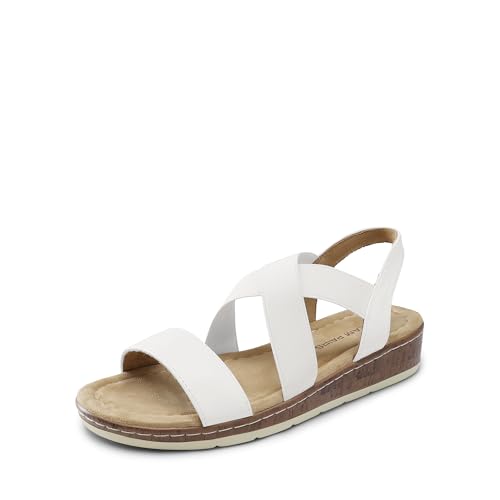 Image of DREAM PAIRS Women's Ankle Strap Low Wedge Sandals