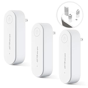 Air Purifier, 3PCS Claru Ionic Air Purifier Plug In Uk, Portable Negative Ion Technology, for Bedroom Home Office, Garage Room Pets, Instantly Cleans Whisper Quiet, Filter-Free Purifier