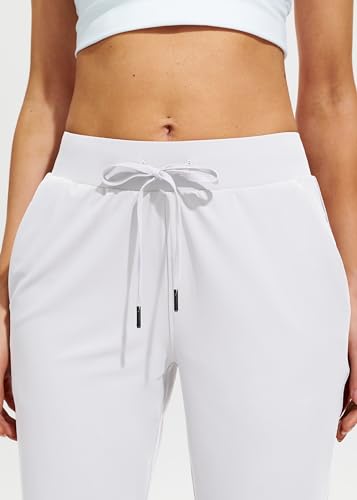 Image of Libin Women's Joggers Pants Athletic Casual Sweatpants Petite /Regular /Tall | Running, Workout, Gym, Yoga, Lounge, Travel, Golf Clothes with Pockets, 4 way stretch, Tapered, Dance Trousers