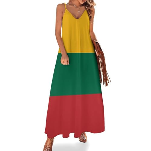 Robe tunique lâche couleurs bohèmes à col en V et motif imprimé jaune