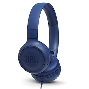 JBL TUNE 500 – Wired On-Ear Headphones – Blue