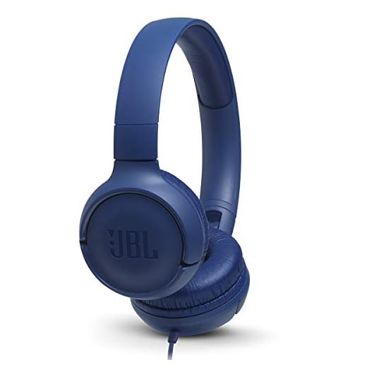 Fone de ouvido JBL tune500, com fio, azul