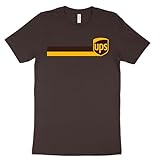 UPS Brown Short Sleeve T-Shirt United Parcel Service Official Colors and Style (US, Alpha, Large, Regular, Regular, Brown)