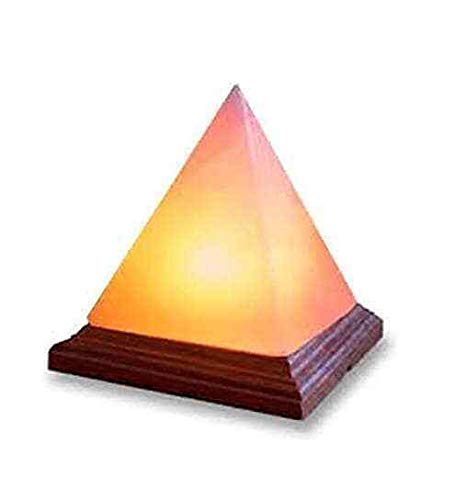Rudrakshi Shreen Himalayan Pink Rock Salt Pyramid Shape Lamp for Healing & Positive Energy Flow (W) 2.2 Kg