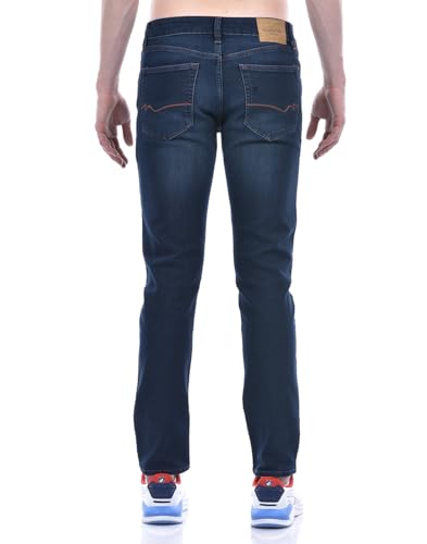 Image of Numero Uno Men's Grey Low Rise Skinny Fit Sustainable Jeans