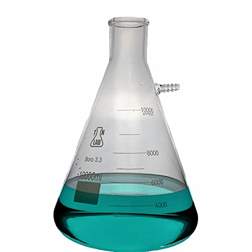 TN Lab Filter Flask Borosilicate Glass Vacuum Flask 10,000ml 10L